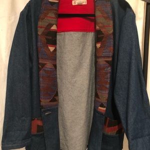 Jean Wool Textiled Jacket